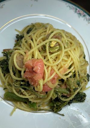 明太子とほうれん草のソーセージパスタ-レシピのメイン写真
