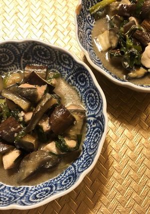 疲労回復!鶏とナスとニラの甘味噌炒め-レシピのメイン写真