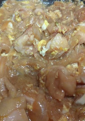 味付け玉子の漬けタレで親子丼の具-レシピのメイン写真