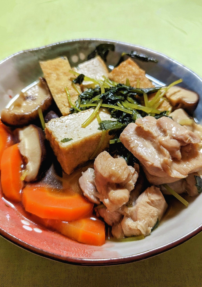 鶏と厚揚げの治部煮-レシピのメイン写真
