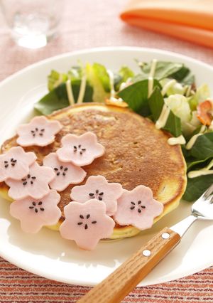 春野菜のデコホットケーキ-レシピのメイン写真