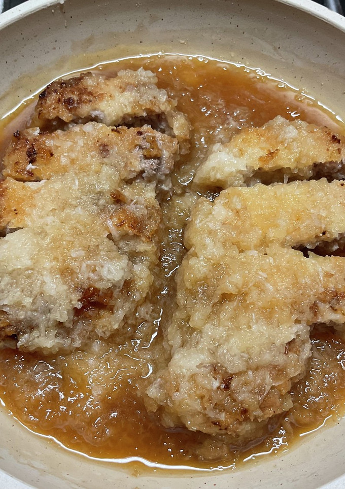 豚カツのみぞれ煮（介護食）-レシピのメイン写真