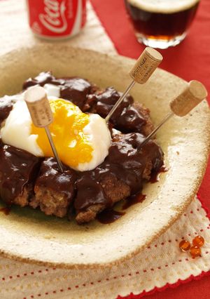 デミ味噌ＢＩＧハンバーグ-レシピのメイン写真