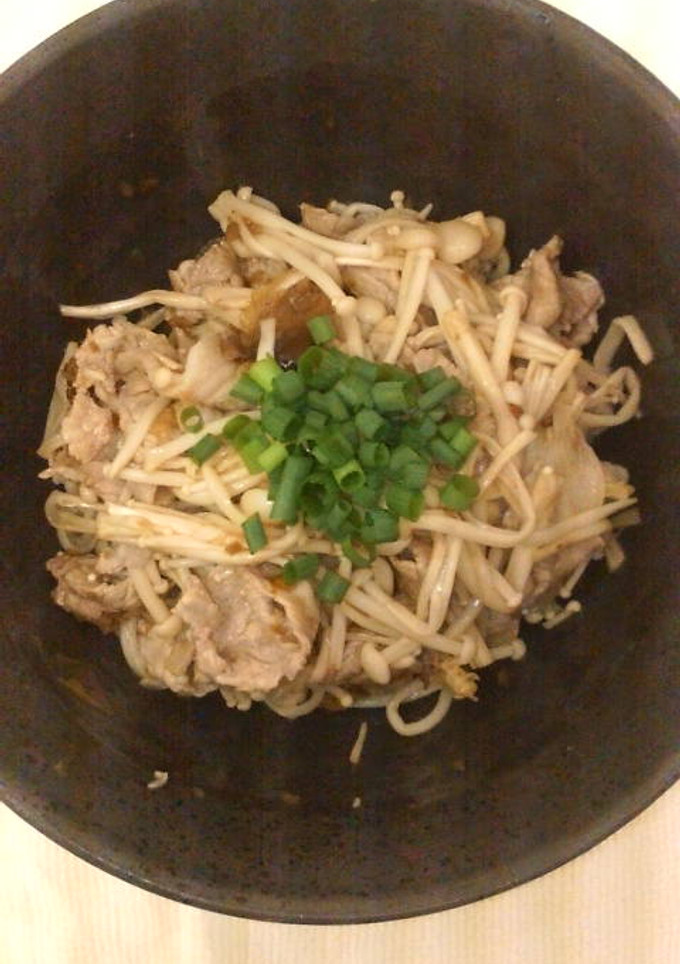 豚肉とえのきの梅わさび和え-レシピのメイン写真