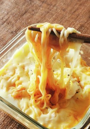 余った素麺☆W発酵チーズ&キムチ☆ランチ-レシピのメイン写真