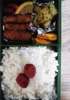 高校男子弁当2-レシピのメイン写真