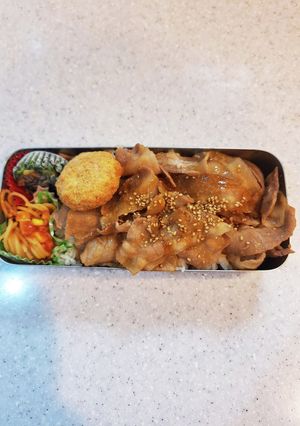 高校生弁当覚え書き295焼き肉弁当-レシピのメイン写真