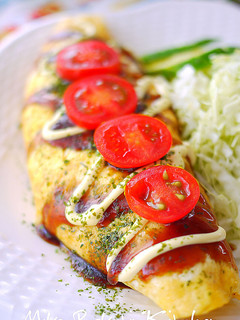 簡単・豚ぺいチーズオムレツ-レシピのメイン写真