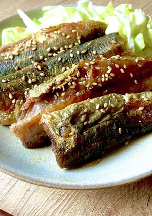 レンジで？！蒲焼風　アジの干物で超簡単-レシピのメイン写真