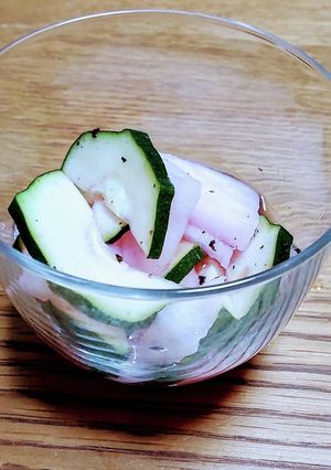 白かぶとズッキーニのゆかり甘酢漬-レシピのメイン写真