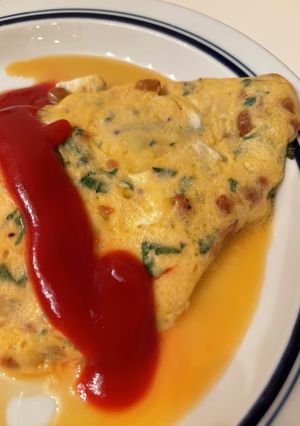 爽やか♪納豆しそオムレツ-レシピのメイン写真
