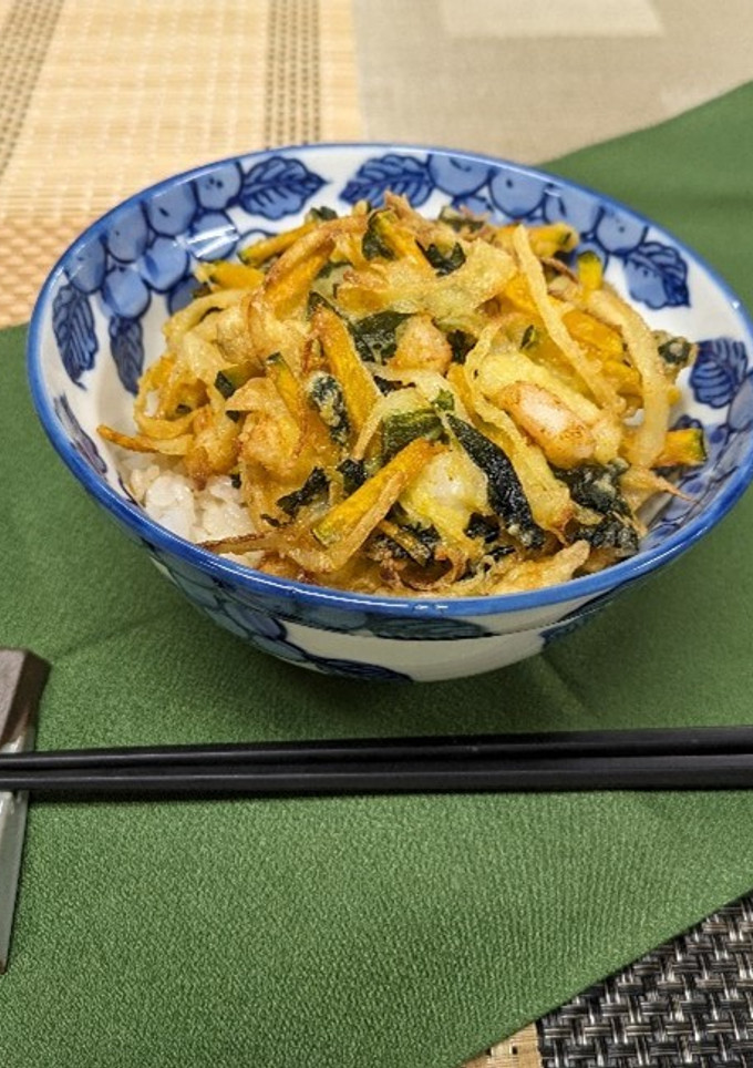 わかめ入り海鮮かき揚げ丼-レシピのメイン写真