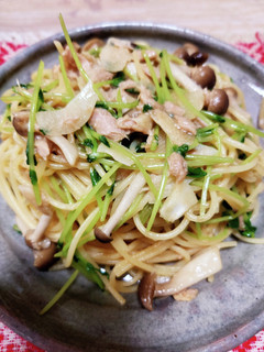 豆苗とツナのバター醤油パスタ-レシピのメイン写真