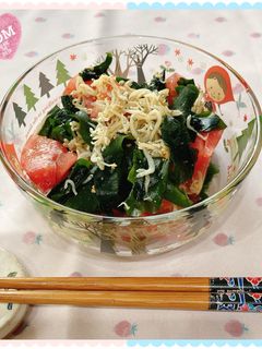 ♡♧わかめの酢の物♧♡ちりめんじゃこ入り-レシピのメイン写真