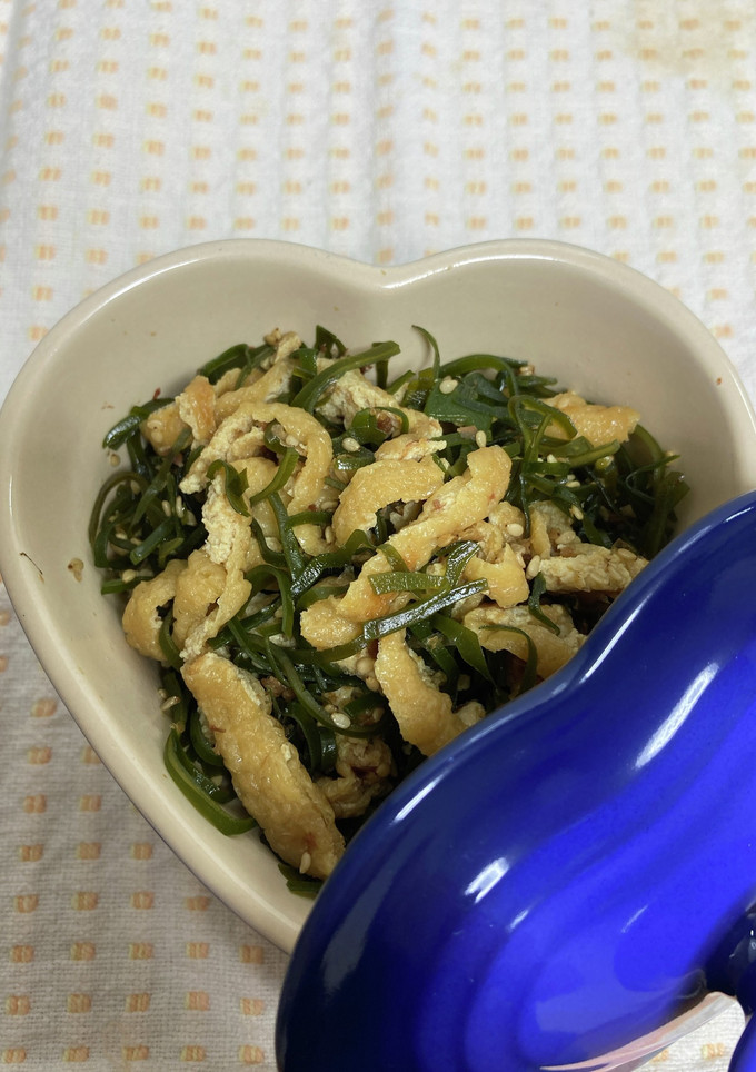 切り昆布×油揚げの甘醤油炒め-レシピのメイン写真