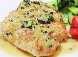 鶏胸肉の茗荷とレモンガーリッククリーム煮-レシピのメイン写真