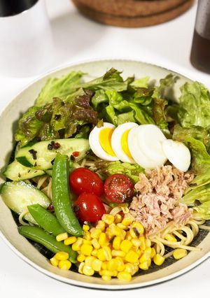 ピエトロドレッシングでサラダスパ-レシピのメイン写真