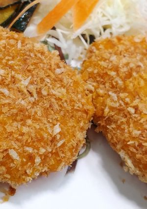 揚げない！かぼちゃコロッケ★動画あり★-レシピのメイン写真