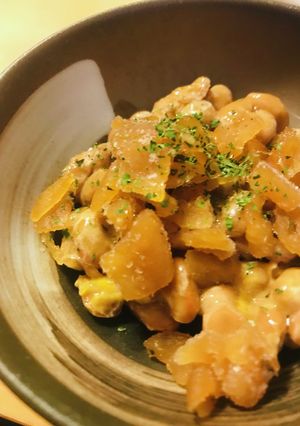 毎日の納豆●福神漬けトッピング-レシピのメイン写真