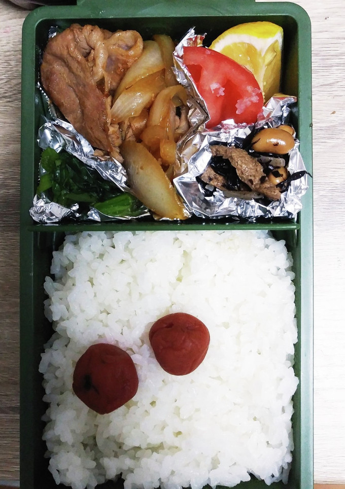 高校男子弁当　豚のしょうが焼き-レシピのメイン写真
