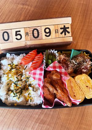 2024.5/9 高校生男子お弁当-レシピのメイン写真