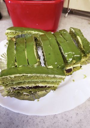初夏に…抹茶オペラ-レシピのメイン写真