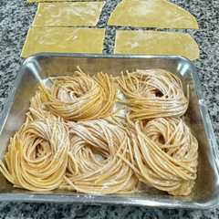 รูปของ 生パスタ パスタローラーキッチンエイドで