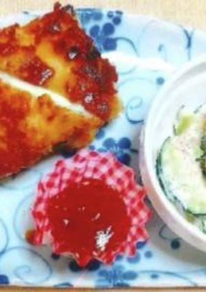 ズッキーニと豚肉の揚げ焼きとツナあえ-レシピのメイン写真