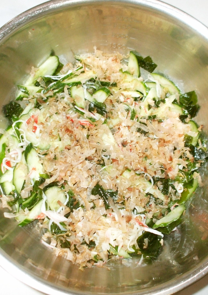 わかめキュウリ胡麻マヨネーズ和え♪簡単-レシピのメイン写真