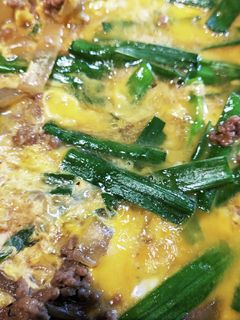 行者菜とひき肉の玉子とじ-レシピのメイン写真