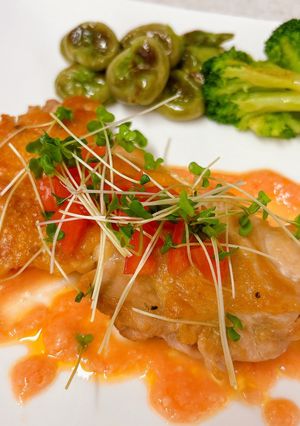 トマト麹ソースで♪鶏肉のソテー-レシピのメイン写真