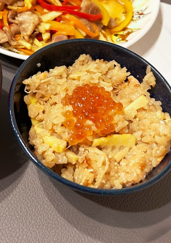 鮭といくらのたけのこご飯-レシピのメイン写真