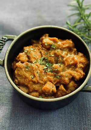 電気圧力鍋で！鶏肉とひよこ豆の無水カレー-レシピのメイン写真