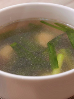 ニラと豆腐の中華風スープ-レシピのメイン写真
