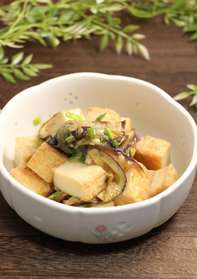 簡単！厚揚げと茄子の甘辛煮-レシピのメイン写真