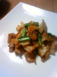 豚肉とれんこんのみそ炒め-レシピのメイン写真