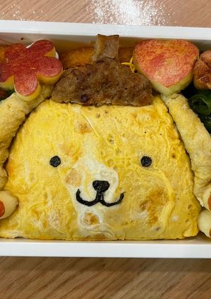 簡単ポムポムプリン弁当-レシピのメイン写真