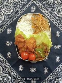 唐揚げ海苔弁当-レシピのメイン写真