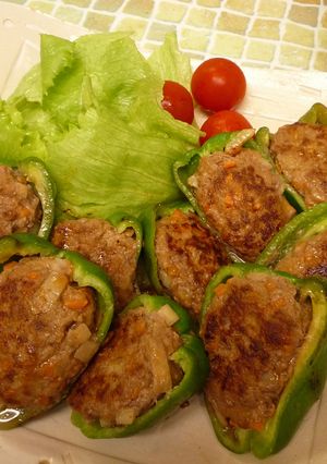 ピーマンの肉詰め-レシピのメイン写真