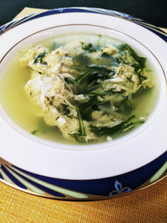 水菜とたまごのコンソメスープ-レシピのメイン写真
