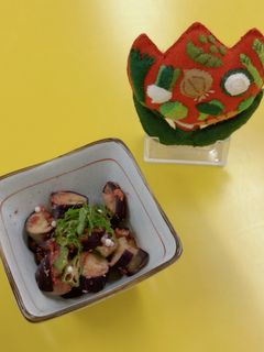 なすとオクラの梅のごま和え -レシピのメイン写真