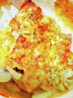 新玉ねぎとベーコンチーズ焼きです♪-レシピのメイン写真