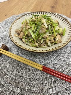 島らっきょうとぶた肉炒め-レシピのメイン写真