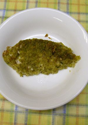 学校給食　魚のお茶パン粉焼き（地産地消）-レシピのメイン写真