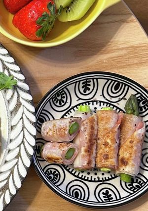 餃子の皮アスパラベーコン巻き-レシピのメイン写真