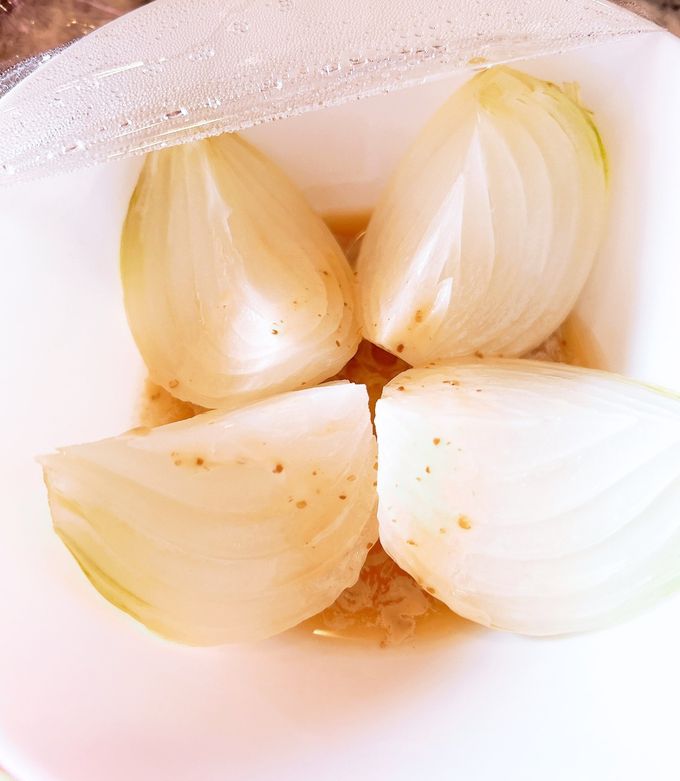 レンジで5分★新玉ねぎ★ごま麺つゆ-レシピのメイン写真