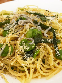 そら豆とシラスのパスタ-レシピのメイン写真