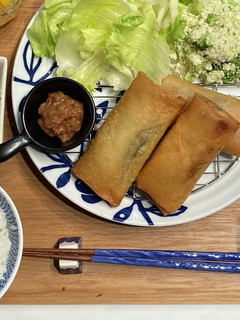 鰯と抹茶ポテトの春巻き〜梅肉レモンソース-レシピのメイン写真