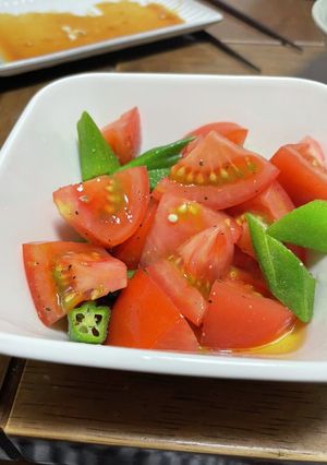 簡単！トマトとオクラの和え物-レシピのメイン写真