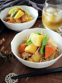 炊飯器で簡単調理☆麺つゆ肉じゃが。-レシピのメイン写真